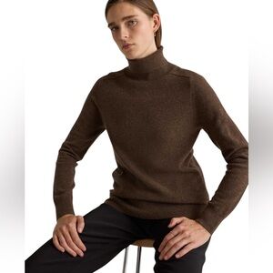 Women's Brown Turtleneck Sweater